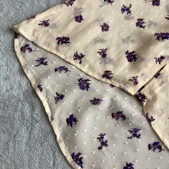 NWT Cleobella Kinsley Blouse Delicate Boho Floral Button Top Tiered Bell Sleeve - Picture 12 of 17